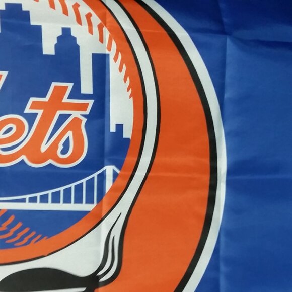 Grateful Dead & Company NY Mets Citifield Flag Steal your Base Banner Tapestry - Picture 2 of 4